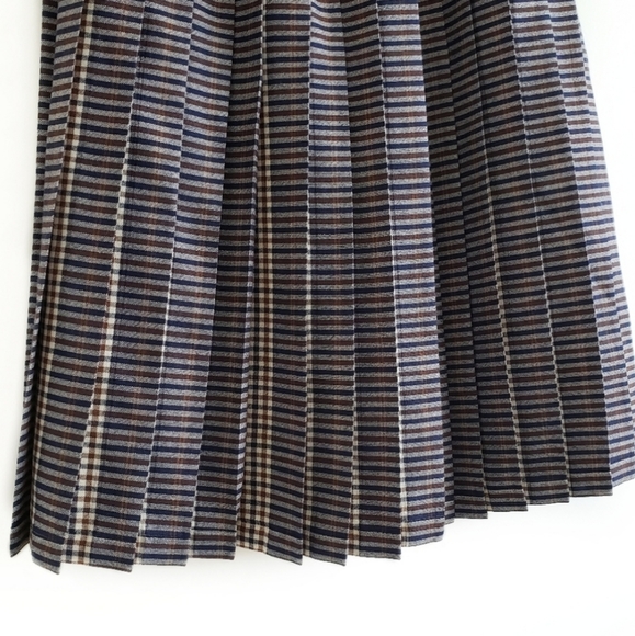 Vintage Aquascutum London wool plaid skirt size 4 - Picture 9 of 11